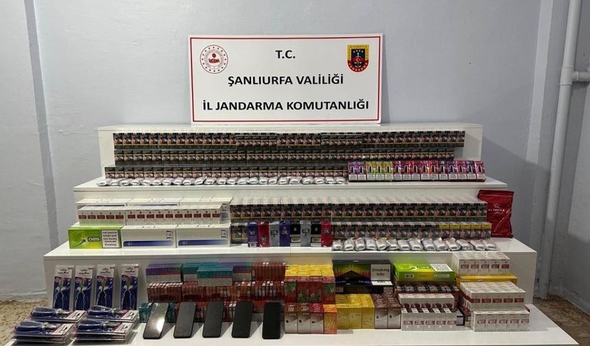 Şanlıurfa'da Kaçakçılık Operasyonu: Çok Sayıda Malzeme Ele Geçirildi