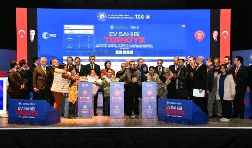 Şanlıurfa'da 13 bin 790 konut için kura heyecanı