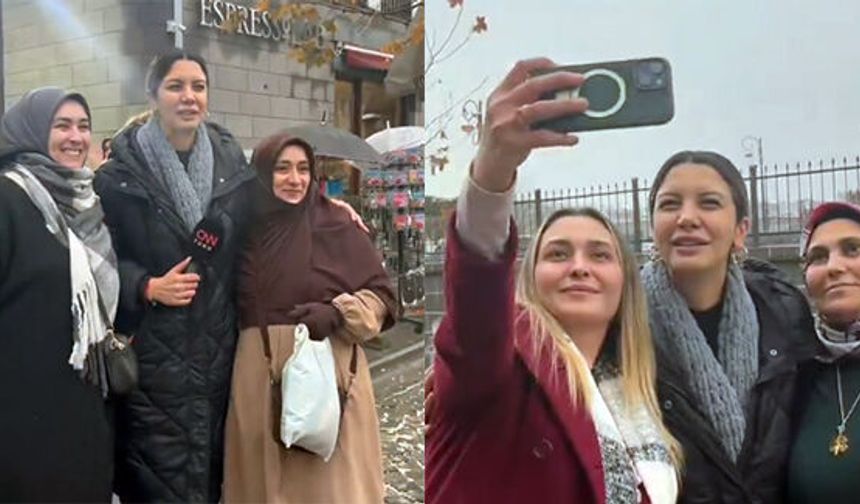 Gazeteci Fulya Öztürk'e Diyarbakır'da Sevgi Seli