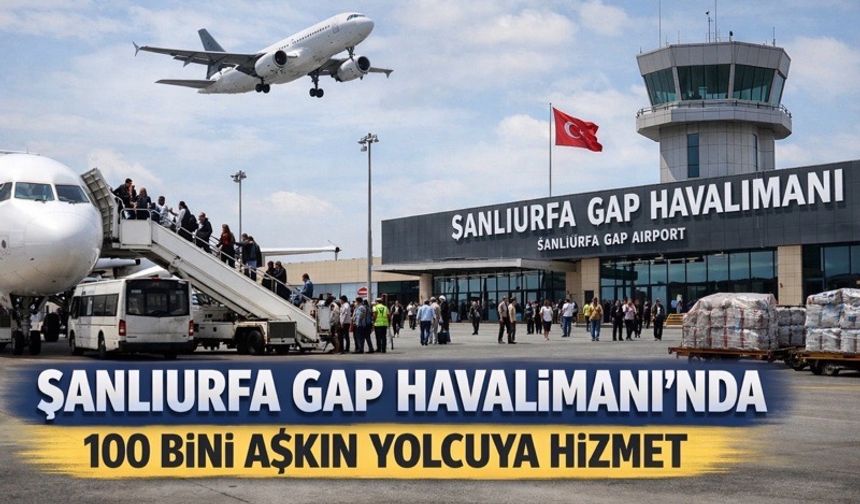 Şanlıurfa GAP Havalimanında Ocakta 100 Bini Aşkın Yolcuya Hizmet Verildi