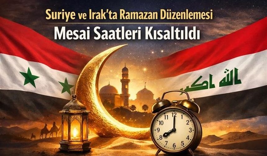 Suriye ve Irak'ta mesai saatlerine Ramazan ayı düzenlemesi