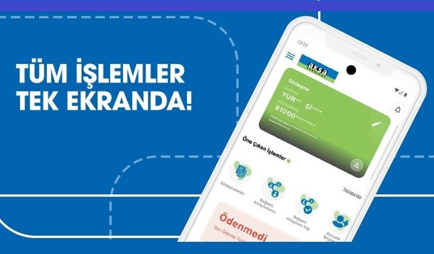 Aksa Doğalgaz Mobil, uygulama mağazalarında yayınlandı