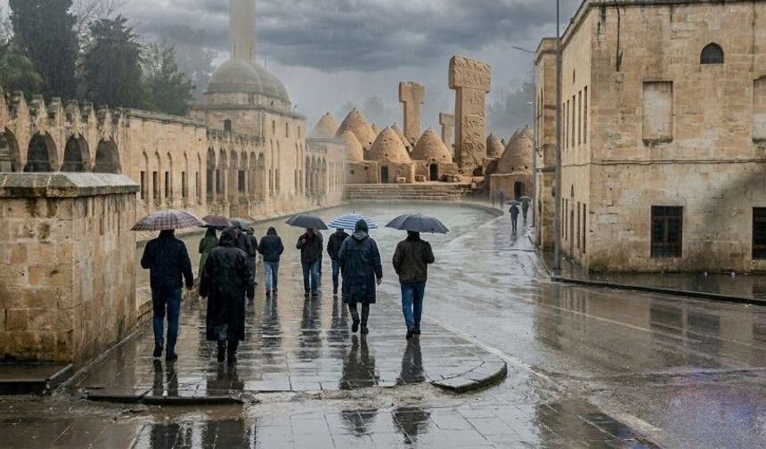 Şanlıurfa yeni haftaya da yağışlı başladı