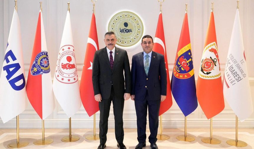 Başkan Özyavuz, İçişleri Bakanı Çiftçi’yi Ziyaret Etti