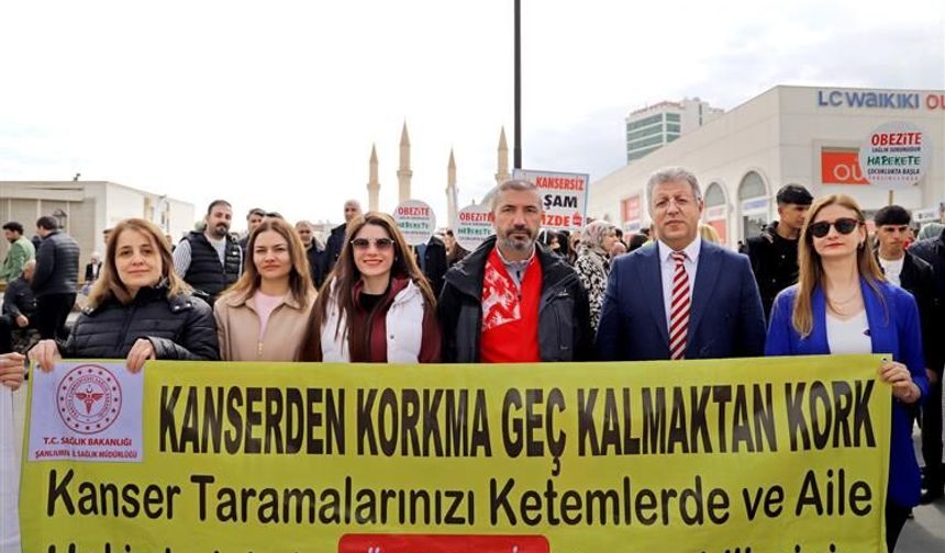 Şanlıurfa’da Dünya Sağlık Günü Yürüyüşü Düzenlendi