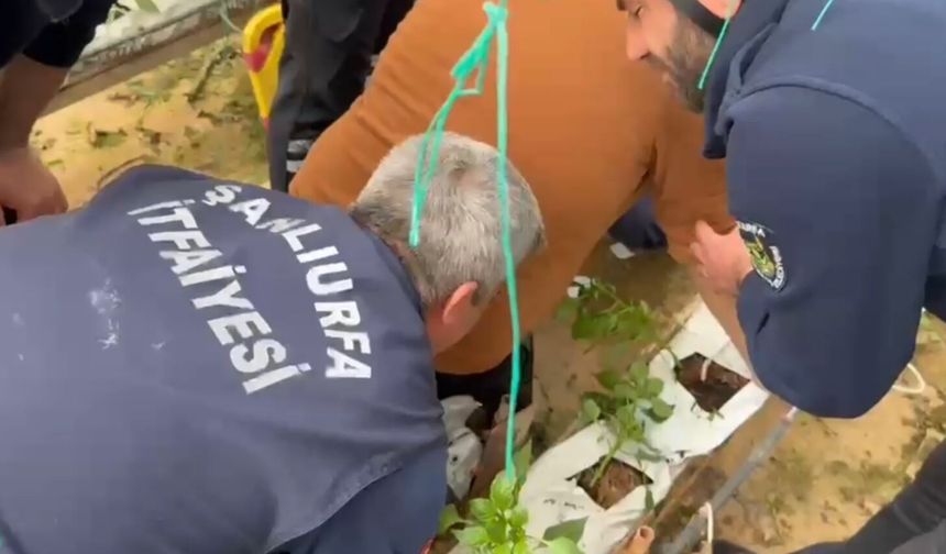 Eyyübiye'de ayağına demir saplanan vatandaş kurtarıldı