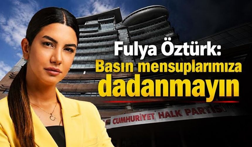 Fulya Öztürk'ten sert tepki