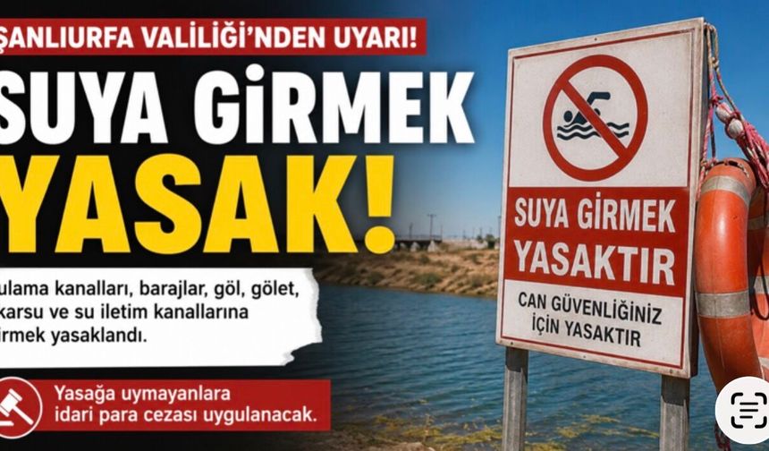 Şanlıurfa Valiliği’nden önemli uyarı