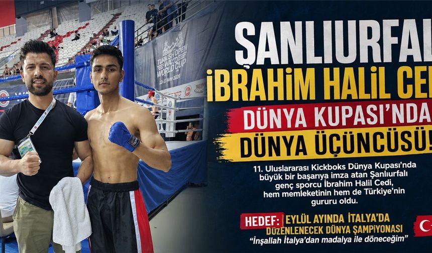 Şanlıurfalı Sporcu Dünya Kupasında Kürsüye Çıktı