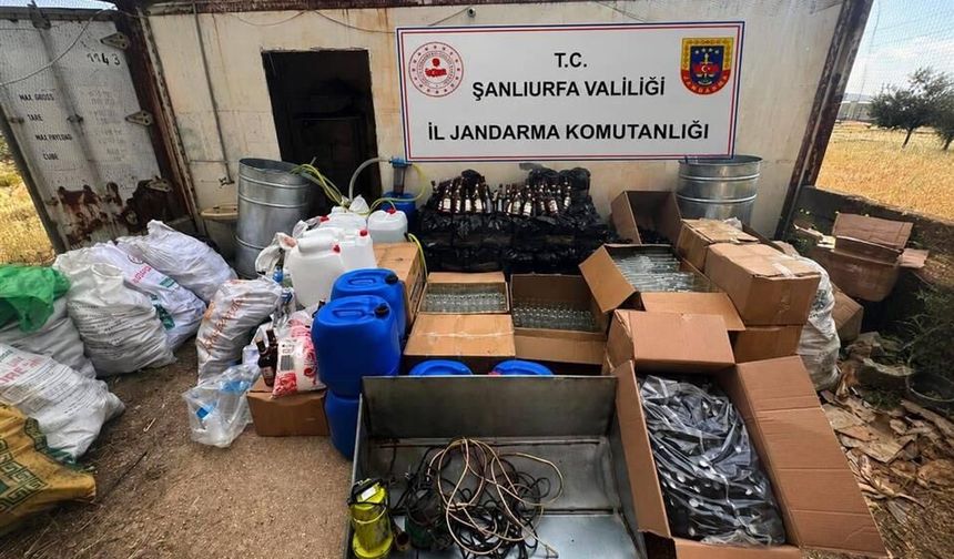 Şanlıurfa'da 4,2 Milyon Liralık Sahte Alkol Operasyonu