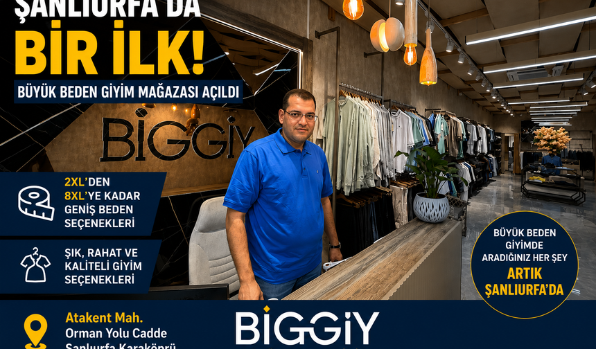 Şanlıurfa’nın İlk Büyük Beden Giyim Mağazası Açıldı