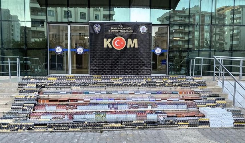 Şanlıurfa'da 3,7 Milyon Liralık Kaçak Tütün Mamulü Ele Geçirildi