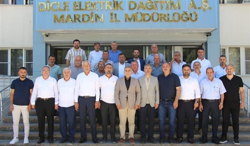 Mardinli Muhtarlardan Dicle Elektrik’e Teşekkür Ziyareti