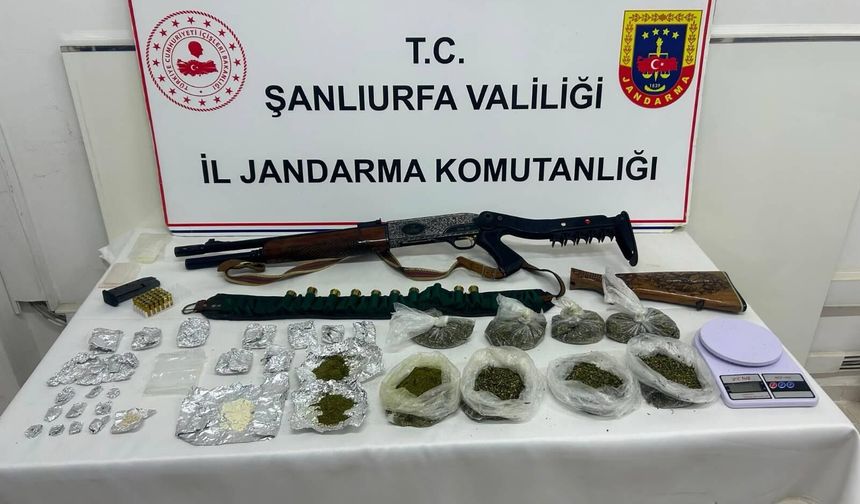 Suruç’ta Uyuşturucu Operasyonu: Esrar, Eroin ve Silah Ele Geçirildi