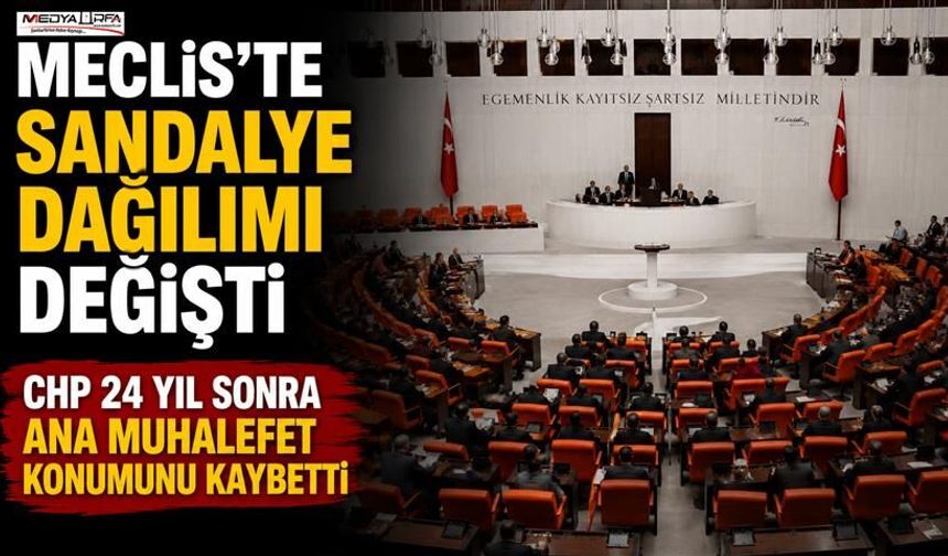 CHP, Meclis'te Beşinci Parti Konumuna Geriledi