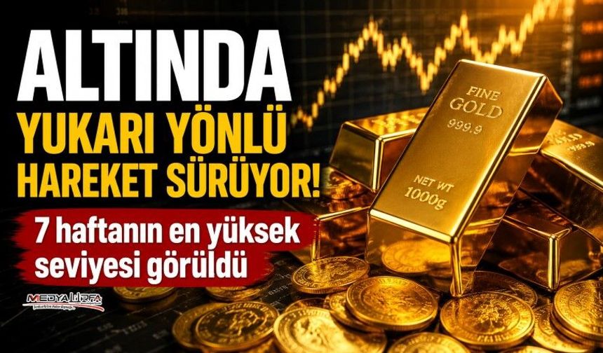 Altın Fiyatları Yükselişini Sürdürüyor: Son 7 Haftanın Zirvesi Görüldü