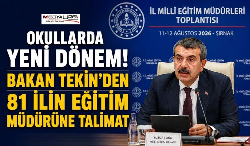 Okullarda yeni dönem! 81 ilin eğitim müdürüne talimat
