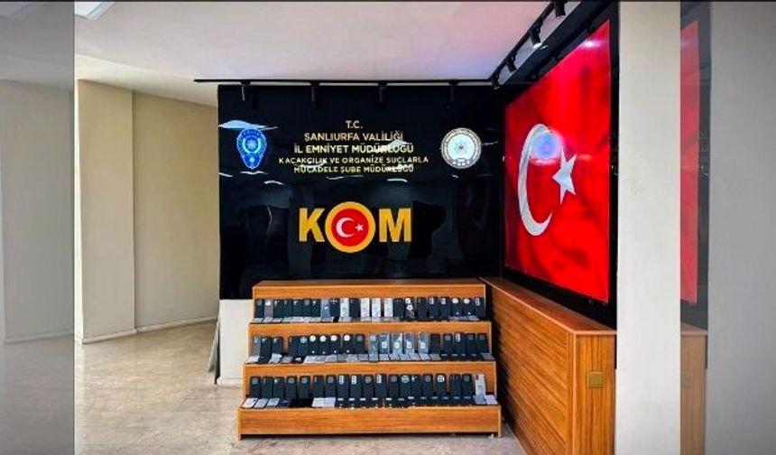Şanlıurfa’da 3 milyon 550 bin TL değerinde kaçak cep telefonu ele geçirildi