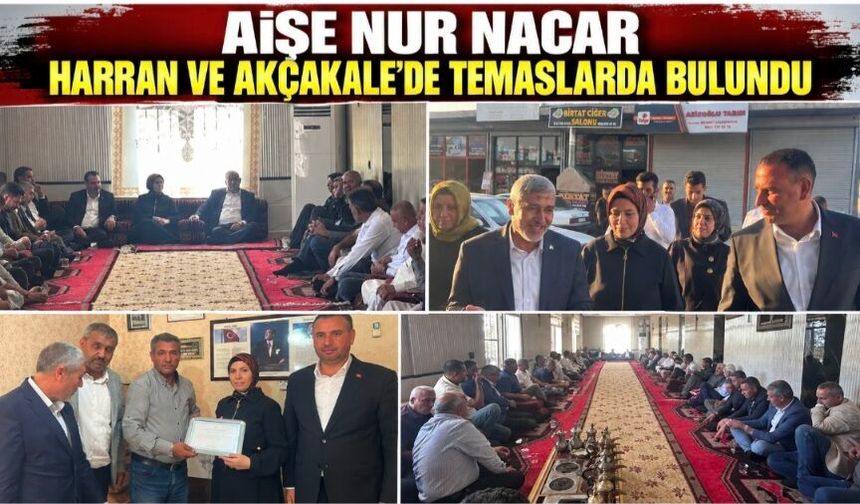 Aişe Nur Nacar'ın Harran ve Akçakale Temasları