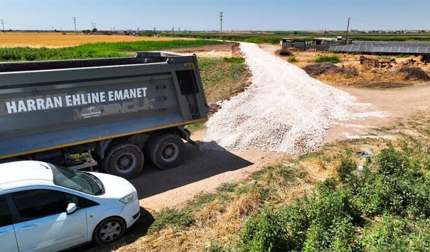 Harran Kırsalında Asfalt Çalışmaları İçin Hazırlık Başladı